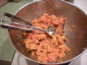 Using a scoop to make meatballs: Adventures of Pam and Frank, via Flickr CC license