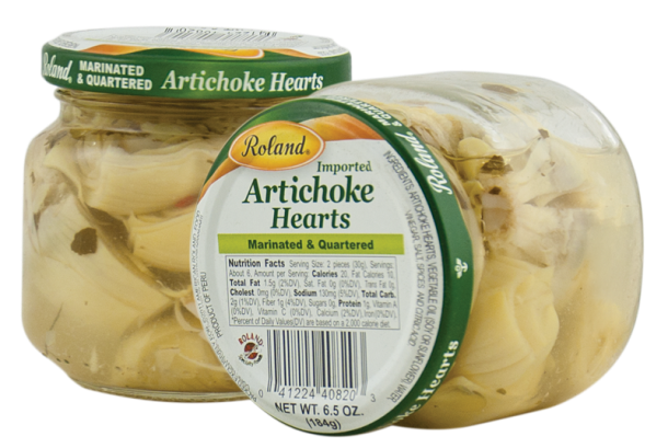 Artichoke Hearts, marinated and quartered